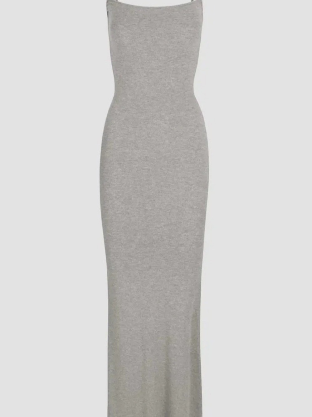 SKIMS Soft Lounge Long Slip Dress Maxi ~ sz XS in Heather Grey NWT